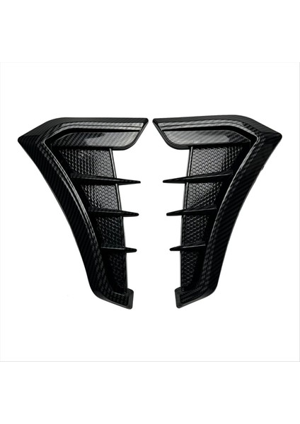 1 Çift Araba Karbon Fiber Dekoratif Araba Çıkartma Dekorasyonu Hava Çıkışlı Çamurlukların Kenarlarını Değiştirmek Için (Yurt Dışından)