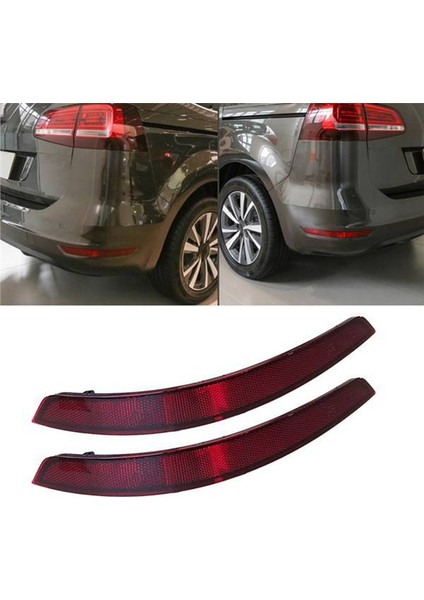 Araba Kırmızı Arka Tampon Işık Reflektör Kuyruk Lambası Uyarı Işık Reflektör Vw Sharan Için Sis Lambası 2011-2016 (Yurt Dışından) modelleri