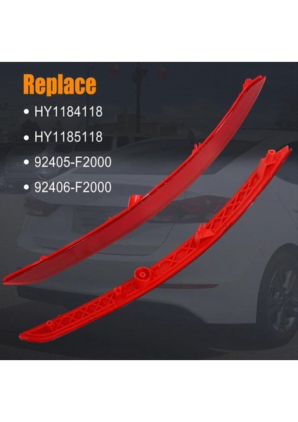 Hyundai Elantra 2017 2018 Aksesuarları Için Arka Tampon Reflektörü 92405-F2000 92406-F2000 (Yurt Dışından) fırsatları
