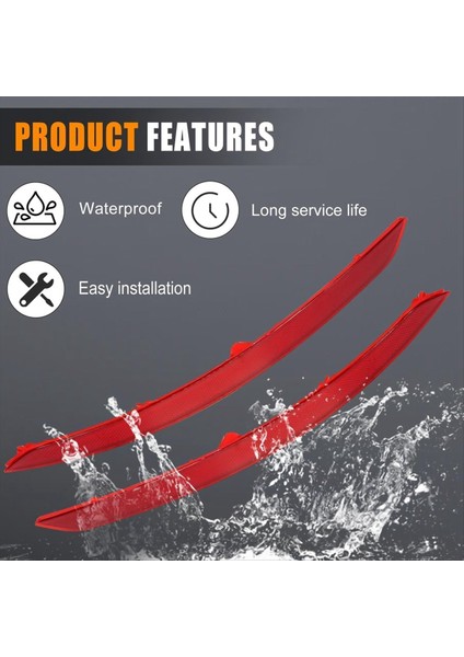 Hyundai Elantra 2017 2018 Aksesuarları Için Arka Tampon Reflektörü 92405-F2000 92406-F2000 (Yurt Dışından) indirimleri