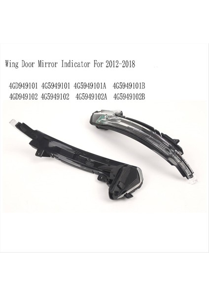Kanat Kapısı Ayna Göstergesi Dikiz Aynası Audi A6 C7 4g Saloon Için Sinyal Işığı 2012-2018 4GD949101 4GD949102 (Yurt Dışından) indirimleri