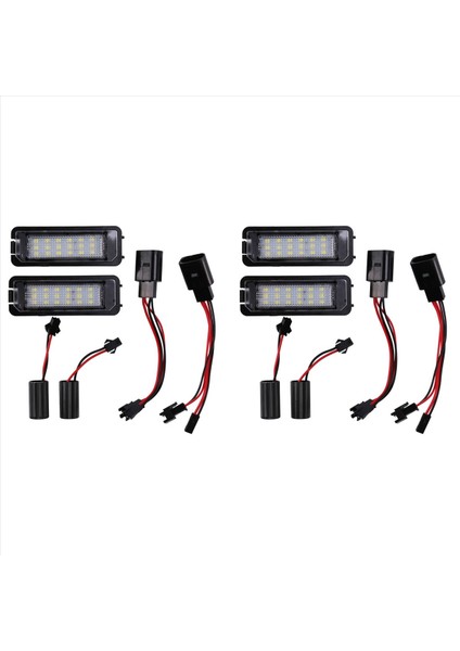 4pcs 12V LED Numaralı Plaka Plakası Işık Lambaları Golf Için 4 5 6 7 Araba Plaka Işıkları Dış Aksesuarlar (Yurt Dışından)