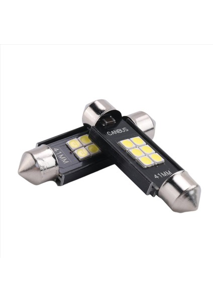 Son Derece Parlak 400 Lümen 3020 Yonga Seti Kanbus Hatası Içermeyen LED Ampuller Iç Araba Lambaları Için Plaka Kubbe Haritası Kapısı Nezaket 41MM FestoonKsenon Beyaz (Yurt Dışından)