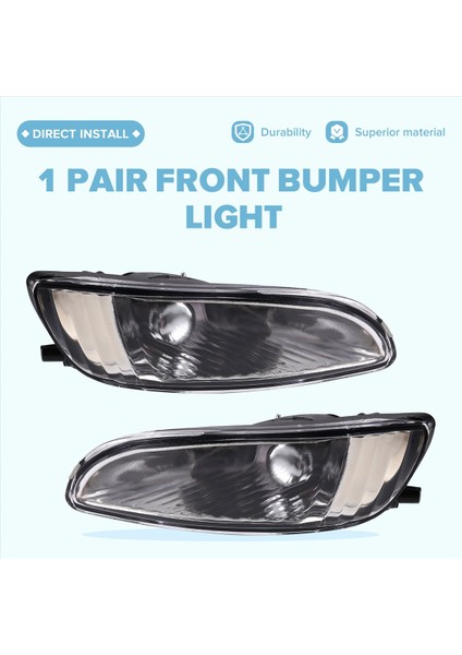 1 Çift Araba Ön Sis Farları Ön Tampon Işıkları 81221-48020 81211-48020 Lexus RX300 RX330 RX350 (Yurt Dışından) fırsatları