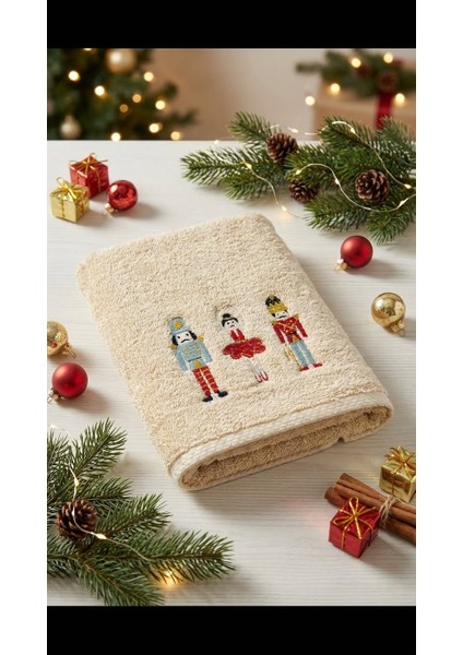 Kurşun Asker Nakışlı 50X90CM Yılbaşı Havlusu fırsatları