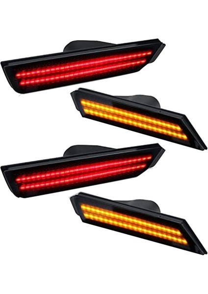 Chevy Camaro 2011-2015 Için Füme Lens LED Yan Işaret Işıkları Ön Arka Tampon Sidemarker Lambaları Reflektörler (Yurt Dışından) fiyatları