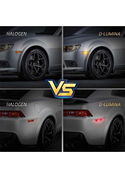 Chevy Camaro 2011-2015 Için Füme Lens LED Yan Işaret Işıkları Ön Arka Tampon Sidemarker Lambaları Reflektörler (Yurt Dışından) modelleri
