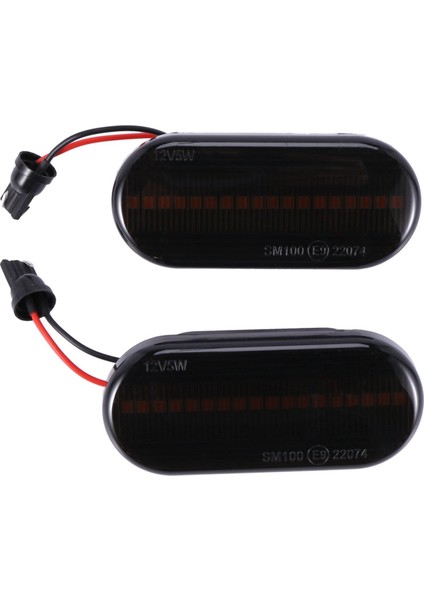Volkswagen Bora Golf Için 2x Araba Dinamik Su Işığı LED Foliate Sinyal 3 4 Passat 3bg Polo Sb6 Siyah (Yurt Dışından) fiyatları