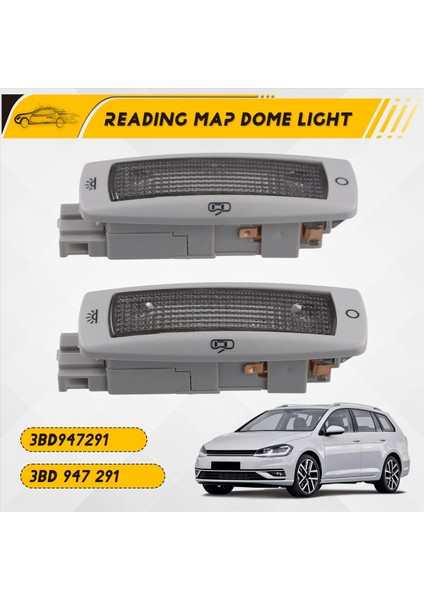 2pcs Arka Okuma Haritası Vw Golf Passat Için Işık Tavan Lambası 1998-2005 Beetle Bora 3BD947291 3bd 947 291 (Yurt Dışından) fırsatları