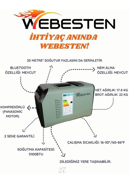 Taşınabilir Portatif Klima