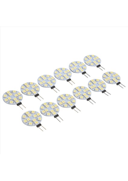 12PCS G4 Puck Işıkları LED Ampul Yan Pim Tabanı G4 5050 12SMD LED Rv Kampası Hafta Ev Okuma Işığı Beyaz (Yurt Dışından) fırsatları