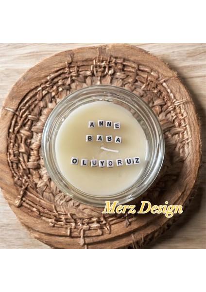 Gizli Mesajlı %100 Doğal Soya Wax Vegan Kavanoz Mum ( Kişiye Özel Istediğiniz Mesaj Yazılır)