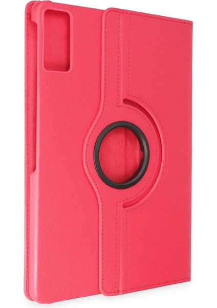 Huawei Honor Pad 10 12.1 Kılıf 360 Tablet Deri Kılıf - Pembe