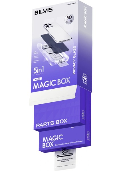 Apple Iphone 17 Pro Max Bilvis 5in1 5d Magic Hayalet Cam Ekran Koruyucu - Siyah fiyatları