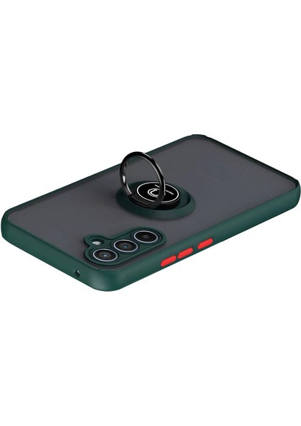 Samsung Galaxy S25 Fe Montreal Yüzüklü Silikon Kapak - Yeşil modelleri