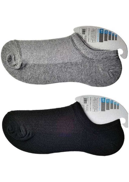 Siyah ve Gri Erkek Görünmez Çorap 12 Çift fiyatları