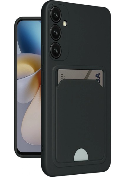 Samsung Galaxy A26 Kılıf Kelvin Kartvizitli Silikon - Siyah