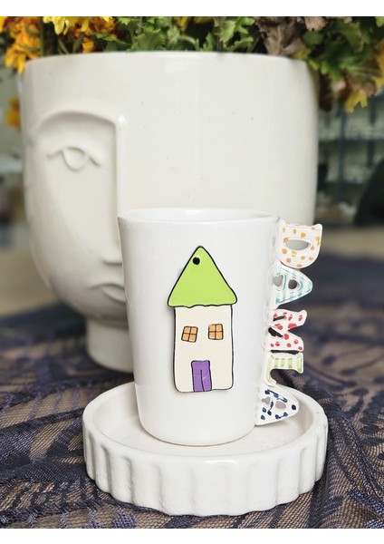 El Yapımı Ev 1 Figürlü Fincan