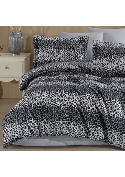 Tek Kişilik Leopar Desen Nevresim Takımı 160X220 | 2 Yastık Kılıfı | Lastikli Çarşaflı 100X200+30