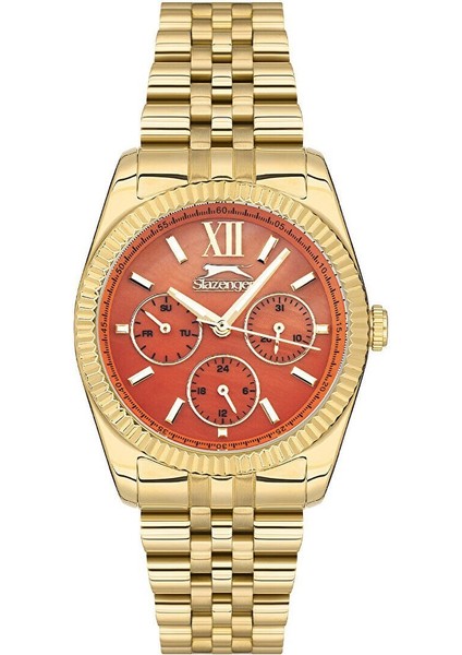 SL.09.1947.4.06 Kadın Kol Saati | 35 mm Altın Kasa, Pembe Kadran