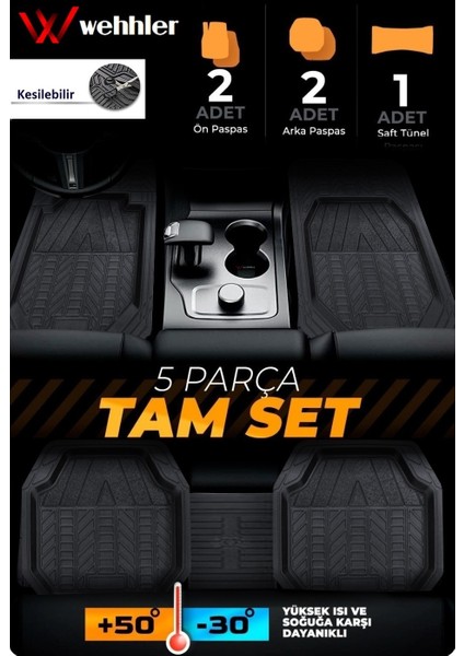 Volkswagen Amarok 2017-2018-2019-2020-2021-2022 Kesilebilir Havuzlu Esnek Paspas indirimleri