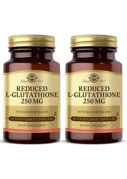 Reduced L-Glutathione 250 Mg 30 Kapsül 2 Adet