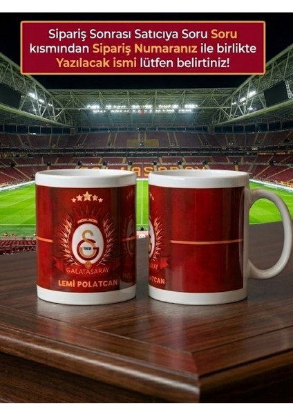 Kişiye Özel Isimli Galatasaray Kupa Bardak - Galatasaray Taraftar Bardağı