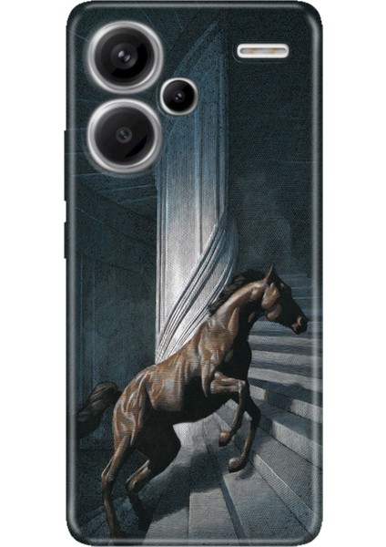 Xiaomi Redmi Note 13 Pro Plus 5g Kılıf Desenli Baskılı Tpu Rubber Kapak Horse
