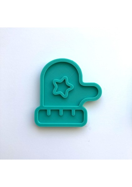 Yıldızlı Kış Eldiveni Kurabiye Kalıbı ve Damga Seti | Yılbaşı, Kış Temalı Parti | Şeker Hamuru, Kil Şekillendirici indirimleri