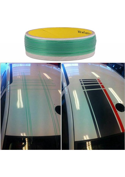 Mazda Toyota Için 20X Fender Tampon Plastik Trim Klipler Vinil Kesme Için 10M Araba Knifless Kesme Bandı (Yurt Dışından) fiyatları