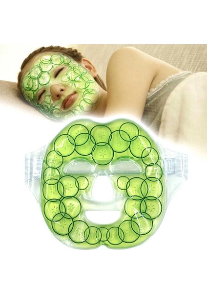 Jel Buz Paketi Canlandırıcı Soğutma Yüz Maskesi Baş Ağrısı Yastık Rahatlatıcı Kozmetik Maske