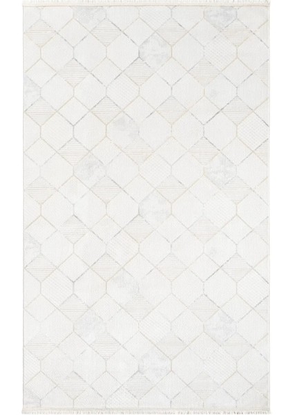 Seyran Halı Sahra 15501 Gri Akrilik Pamuk Taban Modern Salon Koridor Halısı Yolluk