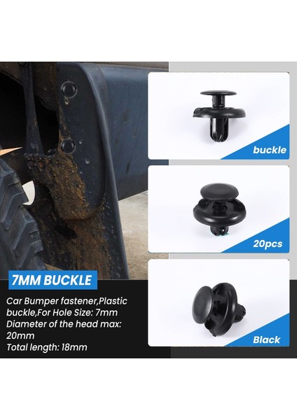 20 Adet Çamurluk Kilidi Itme Vidalı Pim Klipsleri (Yurt Dışından) indirimleri