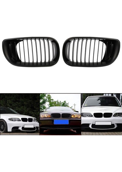 2 Set Araba Aksesuarları 1 Set Kapı Paneli Klipsleri Mühür Halkası ve 1 Set Ön Tampon Böbrek Spor Izgara Izgara (Yurt Dışından) modelleri