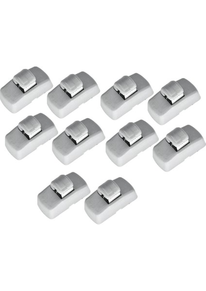 Skoda Fabia Için 10 Pcs 6y Octavia A4 A4 A4 A5 1u 1z Superb B5 3u 3B0857561B Gri Ön Sun Visor Sunvisor Hook Clips Braket (Yurt Dışından)