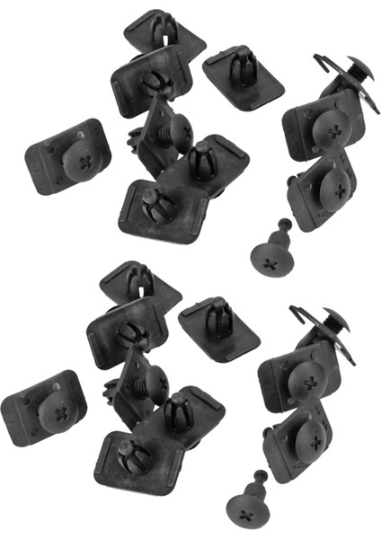 Çamurluk Astar Düzeltici Perçinli Push Klipler Mazda 323 626 929 Cx-9 Miata Milenia Mpv Mx-3 Mx-6 Siyah 20PCS (Yurt Dışından)