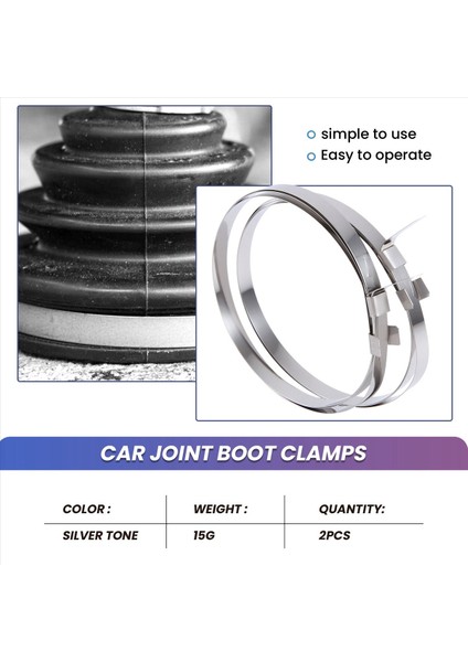 Araç Araç Sabit Hız Cv Boot Kelepçe Klipsli 2 Pcs (Yurt Dışından) fırsatları