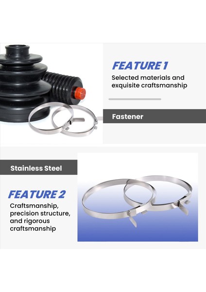 Araç Araç Sabit Hız Cv Boot Kelepçe Klipsli 2 Pcs (Yurt Dışından) indirimleri