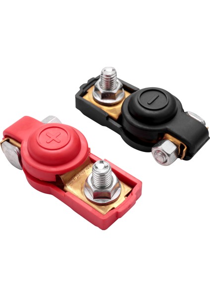 1 Çift Pil Terminali Ağır Hizmet Tipi Araba Aracı Hızlı Konektör Kablo Kelepçe Klipsi (Yurt Dışından)