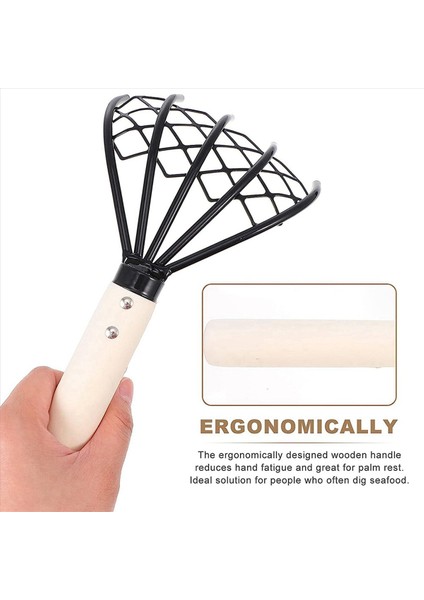 2x Beş Claw Tırmık Korkutucu Aracı Deniz Ürünleri Kabuk Tırmağı (Yurt Dışından) indirimleri