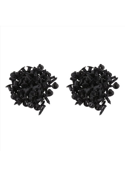6mm x 12MM Plastik Perçinli Araba Itme Klipsleri 100 Adet (Yurt Dışından)