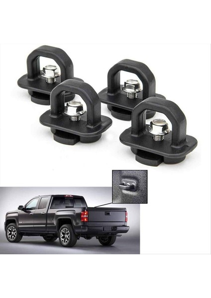 Chevy Silverado Için Ankrajlar Colorado Gmc Sierra Kanyon Kamyon Yatağı Yan Duvar Ankrajı 4 Pcs (Yurt Dışından) fırsatları