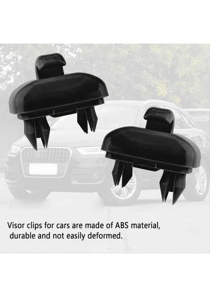 1 Çift Otomatik Siyah Güneş Vizör Toka Hook Dahili Braket 8U0857562A 8E0857561 Audi A3 A4L A5 A6L Q5 Q3 (Yurt Dışından) indirimleri