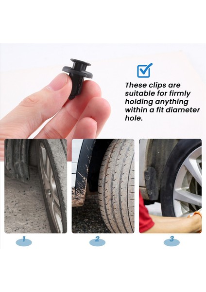 25 Adet Plastik Plastik Araba Tamponu Çamurluk Kapı Perçinleri Klips 10MM Delik (Yurt Dışından) indirimleri