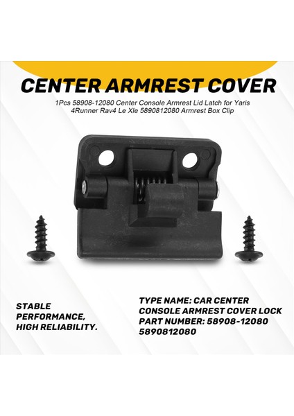 1pcs 58908-12080 Merkez Konsol Toyota Yaris Için Koltuk Kapağı Mandal (Yurt Dışından) indirimleri