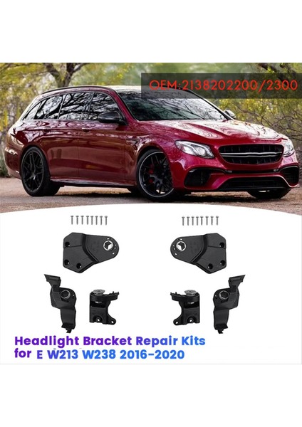1paır Farlıghe Backet Onarım Kitleri A2138202200 A2138202300 Mercedes Benz E W213 W238 2016-2020 Tutucu Sabit Vida (Yurt Dışından) fiyatları