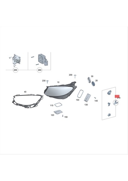 1paır Farlıghe Backet Onarım Kitleri A2138202200 A2138202300 Mercedes Benz E W213 W238 2016-2020 Tutucu Sabit Vida (Yurt Dışından) indirimleri