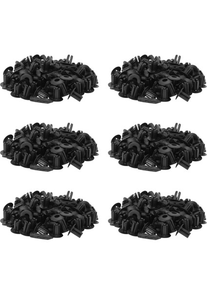 300X Plastik Perçin Bisiklet Kaplama Trim Panel Bağlantı Eden Klipler Honda Yamaha Siyah Için 6mm (Yurt Dışından)