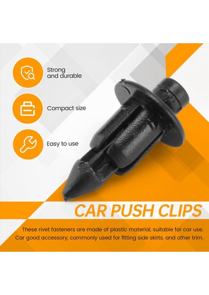 6mm x 12MM Plastik Perçinli Araba Itme Klipleri 50 Adet (Yurt Dışından) indirimleri