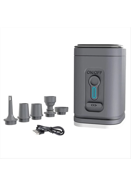 Dış Mekan USB Hava Pompası Hava Kompresörü Şişirilebilir Tekne Hava Yatağı Vakum Sıkıştırma Çantası Kamp Aydınlatma (Yurt Dışından)